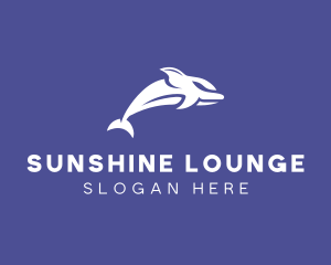 Aquatic Ocean Dolphin logo design