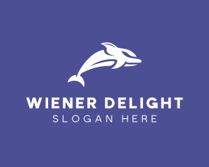 Aquatic Ocean Dolphin logo design