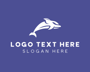 Aquatic Ocean Dolphin Logo