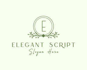 Floral Wreath Wedding Planner logo design