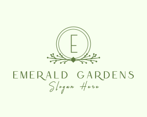 Floral Wreath Wedding Planner logo design