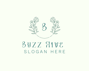 Flower Wreath Wedding Planner logo design