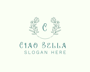 Flower Wreath Wedding Planner logo design