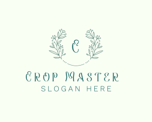 Flower Wreath Wedding Planner logo design