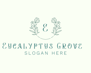 Flower Wreath Wedding Planner logo design