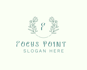 Flower Wreath Wedding Planner logo design