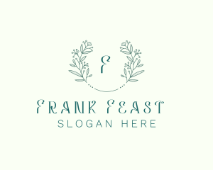 Flower Wreath Wedding Planner logo design