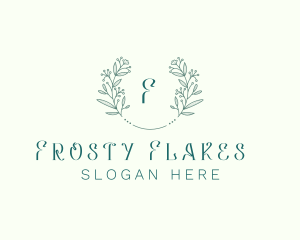 Flower Wreath Wedding Planner logo design