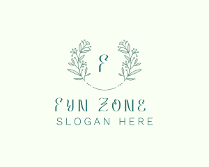 Flower Wreath Wedding Planner logo design