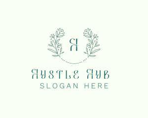 Flower Wreath Wedding Planner logo design