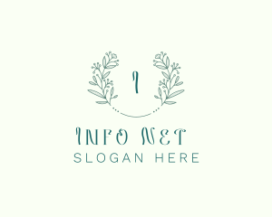 Flower Wreath Wedding Planner logo design