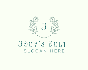 Flower Wreath Wedding Planner logo design