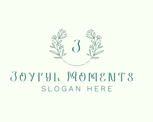 Flower Wreath Wedding Planner logo design