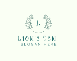 Flower Wreath Wedding Planner logo design