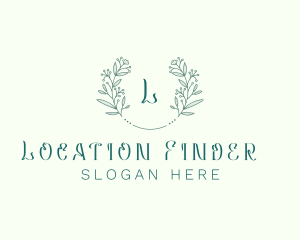 Flower Wreath Wedding Planner logo design