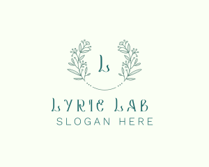 Flower Wreath Wedding Planner logo design