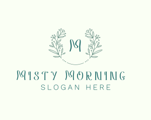 Flower Wreath Wedding Planner logo design