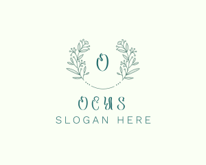 Flower Wreath Wedding Planner logo design