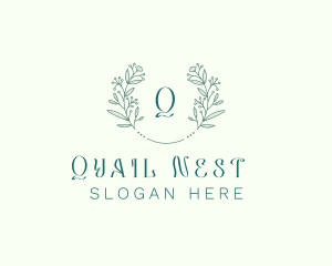 Flower Wreath Wedding Planner logo design