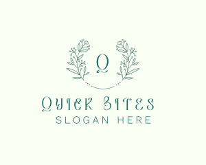 Flower Wreath Wedding Planner logo design