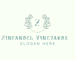 Flower Wreath Wedding Planner logo design