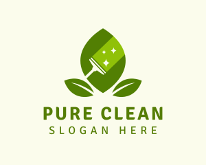 Natural Leaf Sweeper logo design