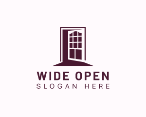 Open - Door Entrance Room logo design