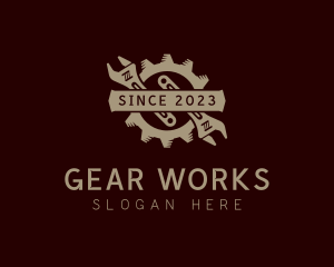 Gear Wrench Hardware logo design