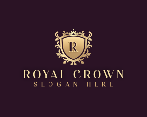 Royal Shield Crown logo design