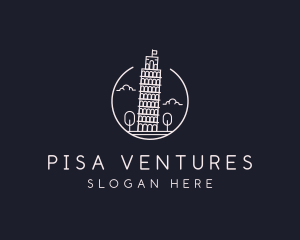 Leaning Tower of Pisa  logo design