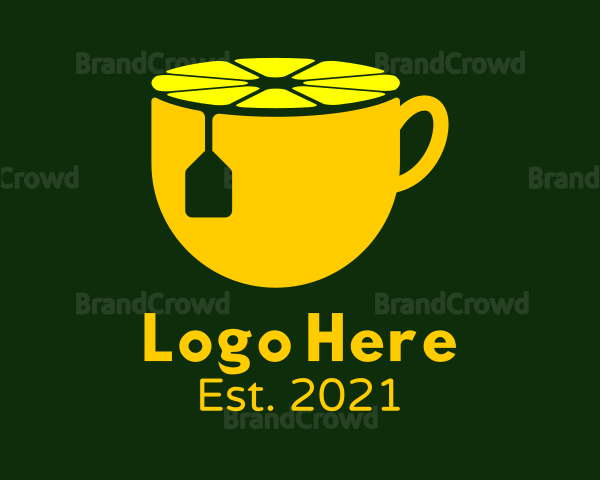 Lemon Tea Cup Logo