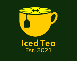 Lemon Tea Cup logo design