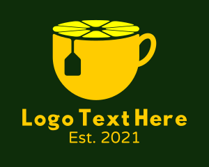 Tea - Lemon Tea Cup logo design