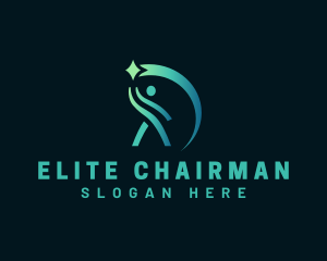 Chairman - Leadership Human Management logo design