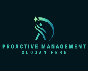 Management - Leadership Human Management logo design