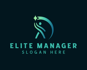 Leadership Human Management logo design