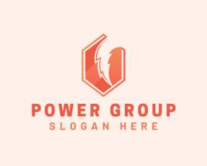 Lightning Electric Energy logo design