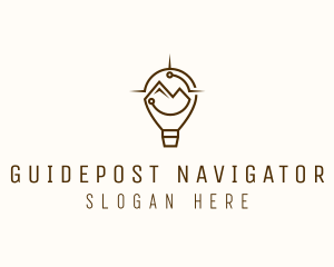 Navigation Mountain Travel logo design