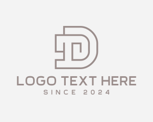 Text - Brown Realty Letter D logo design