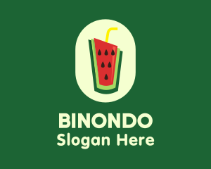 Watermelon Juice Drink Logo