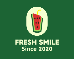 Watermelon Juice Drink logo design