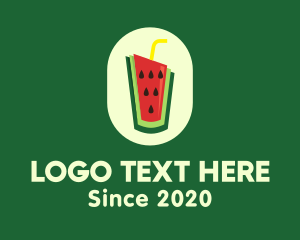Flavor - Watermelon Juice Drink logo design