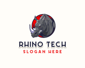 Rhino - Raging Rhino Gaming logo design