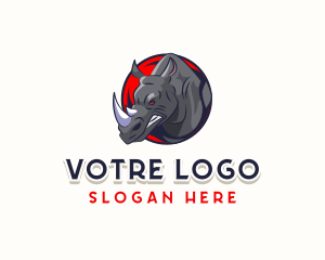 League - Raging Rhino Gaming logo design
