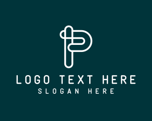 Marketing - Industrial Letter P Company logo design