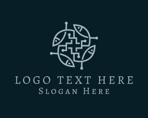 Bible - Christian Church Ichthys logo design