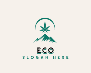 Herbal - Mountain Weed Cannabis logo design