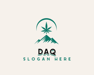 Cbd - Mountain Weed Cannabis logo design
