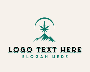 Plant - Mountain Weed Cannabis logo design