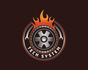 Fire - Automotive Vulcanizing Detailing logo design